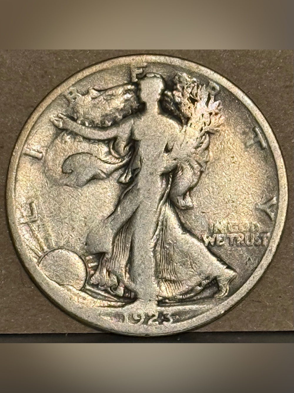 1923 S Walking Liberty Half Dollar, Semi-Key Date • Ungraded VG (Very Good)